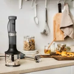 KitchenAid - Kabelgebundener Stabmixer 5KHBV83 - Dunkelgrau -ISOLIERPLATTEN 16252 Stabmixer NEU 7