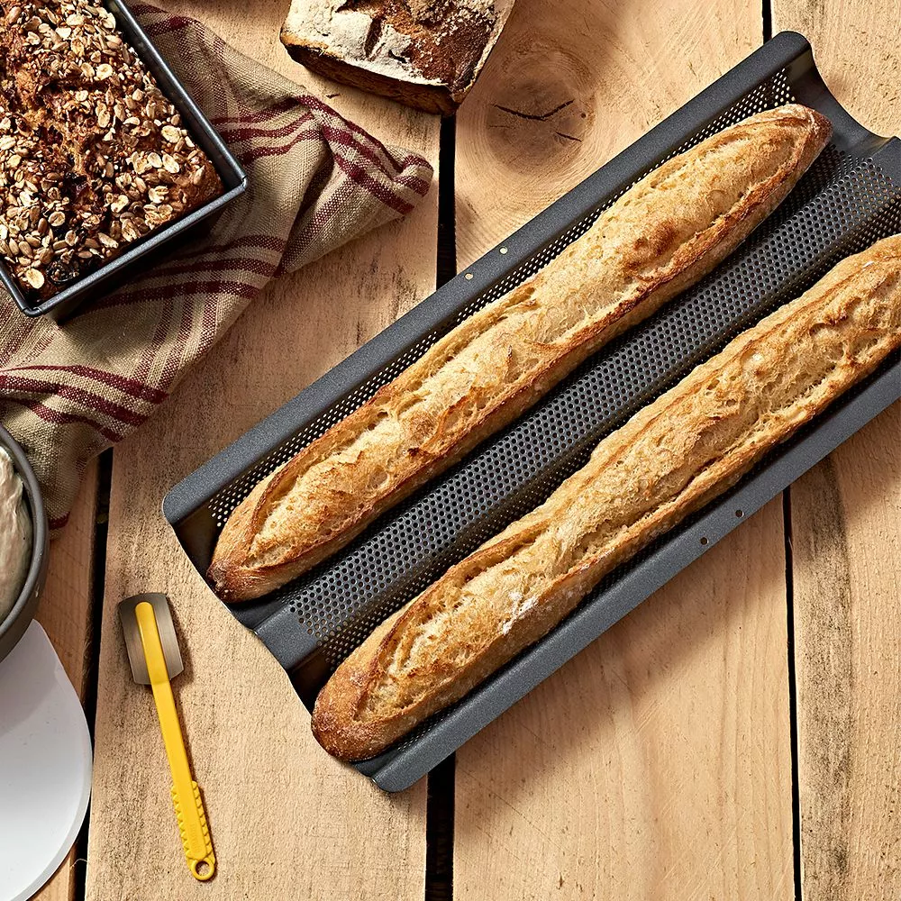 De Buyer - Baguette Backblech 2 De Buyer - Baguette Backblech – Bild 2