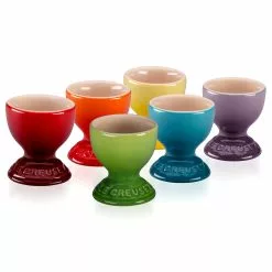Le Creuset - 6er-Set Eierbecher Regenbogen