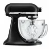 KitchenAid KAD Küchenmaschine Matte Black + Glasschüssel | 17340