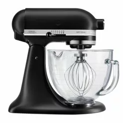 KitchenAid KAD Küchenmaschine Matte Black + Glasschüssel | 17340