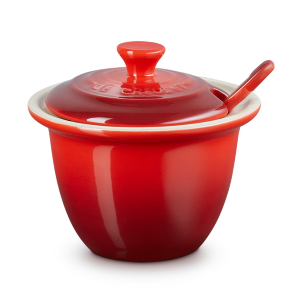 Le Creuset - Mini Serviertopf Mit Löffel 1 Le Creuset - Mini Serviertopf Mit Löffel
