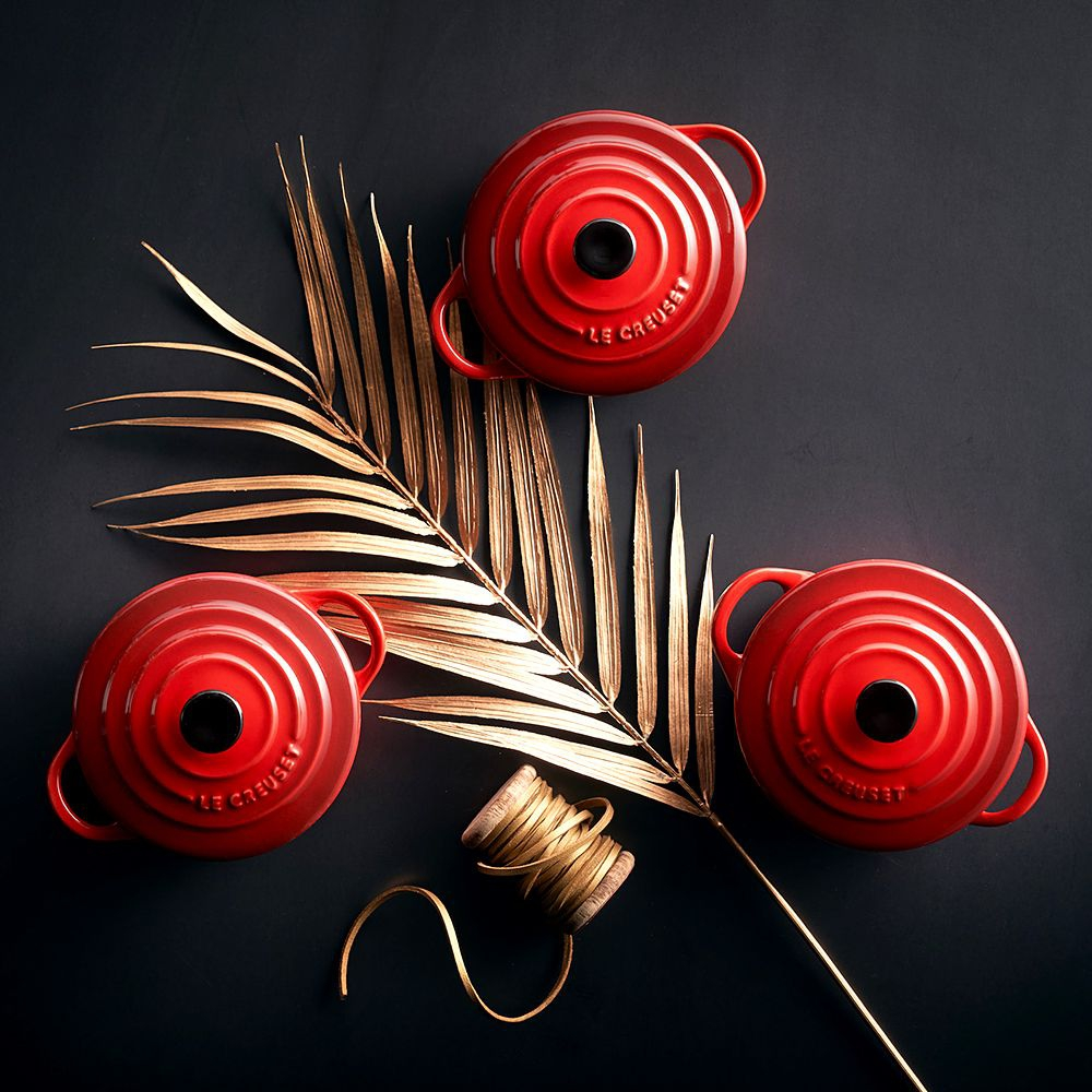 Le Creuset - 4er Set Mini-Cocotte - Kirschrot 5 Le Creuset - 4er Set Mini-Cocotte - Kirschrot – Bild 5