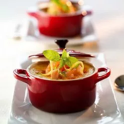 Le Creuset - 4er Set Mini-Cocotte - Kirschrot 12 Le Creuset - 4er Set Mini-Cocotte - Kirschrot -ISOLIERPLATTEN 32309 Mini Cocotte Geschenkset 6