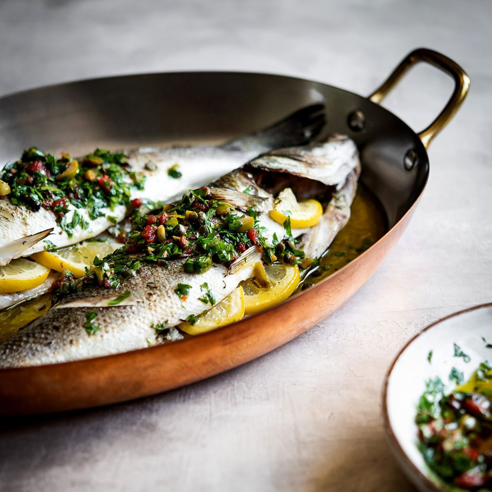 De Buyer - Ovale Pfanne Mit 2 Messinggriffen 3 De Buyer - Ovale Pfanne Mit 2 Messinggriffen – Bild 3