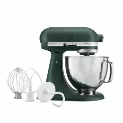 KitchenAid KAD 4.8L Artisan Küchenmaschine Limited Christmas, Pebble Palm + Gesteppte Metallschüssel | 40650 -ISOLIERPLATTEN 40650 Kuechenmaschine Limited Christmas 3