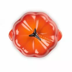 Le Creuset - Kürbisförmchen Mit Deckel 300 Ml - Ofenrot -ISOLIERPLATTEN 45888 Kuerbisfoermchen mit Deckel 3