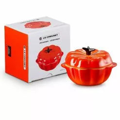 Le Creuset - Kürbisförmchen Mit Deckel 300 Ml - Ofenrot -ISOLIERPLATTEN 45888 Kuerbisfoermchen mit Deckel 4