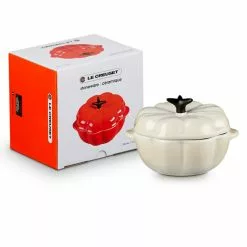 Le Creuset - Kürbisförmchen Mit Deckel 300 Ml - Meringue -ISOLIERPLATTEN 45890 Kuerbisfoermchen mit Deckel 3