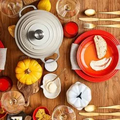 Le Creuset - Kürbisförmchen Mit Deckel 300 Ml - Meringue -ISOLIERPLATTEN 45890 Kuerbisfoermchen mit Deckel 7