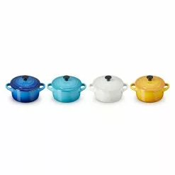 Le Creuset - 4er Set Mini-Cocotte - Rivera Collection -ISOLIERPLATTEN 47972 Mini Cocotte 4er Set RIVIERAe 3