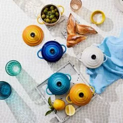 Le Creuset - 4er Set Mini-Cocotte - Rivera Collection -ISOLIERPLATTEN 47972 Mini Cocotte 4er Set RIVIERAe 4