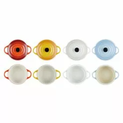 Le Creuset - 4er-Set Mini-Cocotte Elements -ISOLIERPLATTEN 49406 Mini Cocotte 4er Set ELEMENTS 3