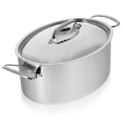 De Buyer - Ovaler Deckel Aus Edelstahl -ISOLIERPLATTEN 9104 Oval Deckel Edelstahl 3