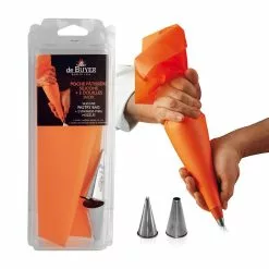 De Buyer - Spritzbeutel + 2 Tüllen