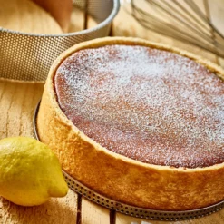 De Buyer - Edelstahl Kuchenform Und Backtrennfolie 24 Cm -ISOLIERPLATTEN 9161 Perforierte Backform aus Edelstahl 3